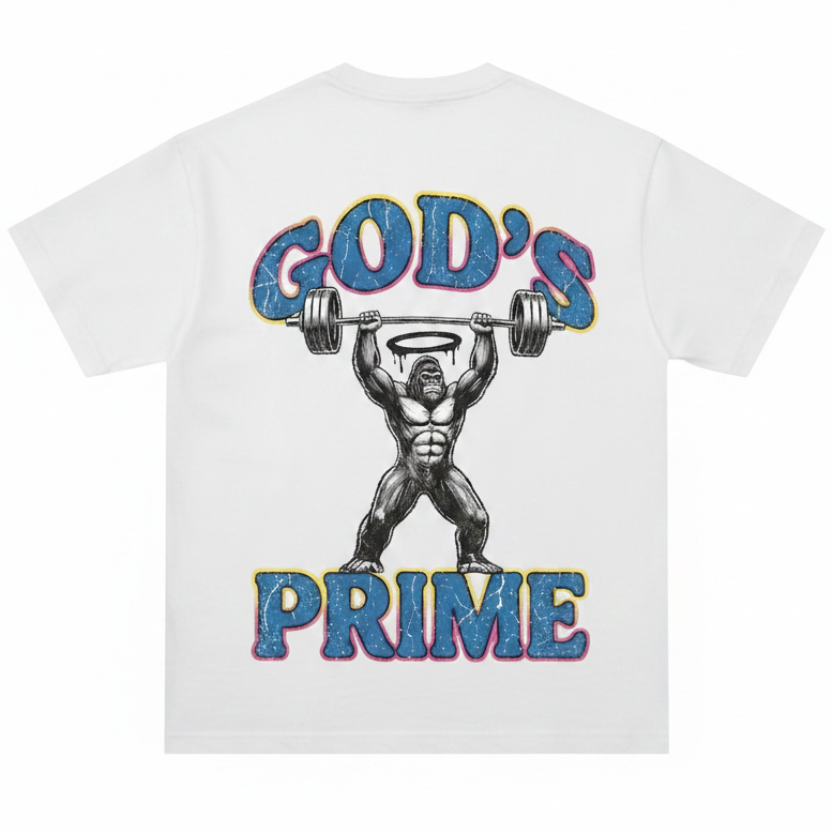 GOD'S PRIME GORILLA DNA WHITE #01 T-Shirt